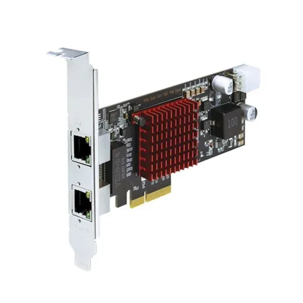Planet ENW-9720P PCI-E x4 síťová karta, 2x 1Gb RJ-45, 2x PoE+ 802.3at 30W, -10 až +60st