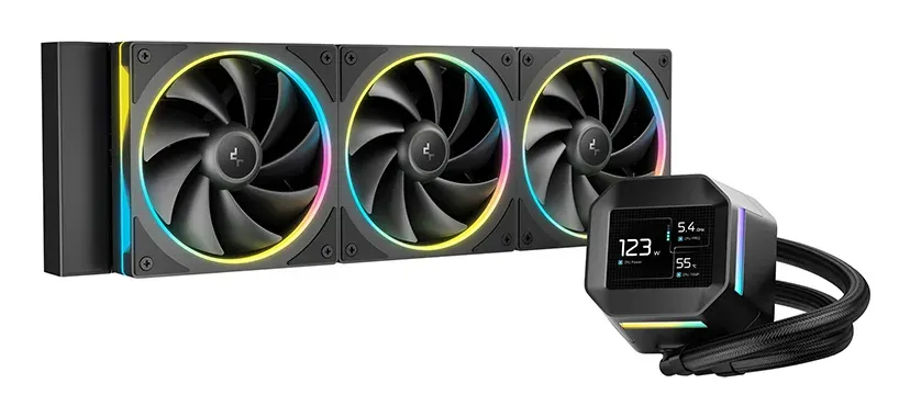 DEEPCOOL Vodní chladič LM360, ARGB, 3x 120mm, AM5, LGA1851, černá
