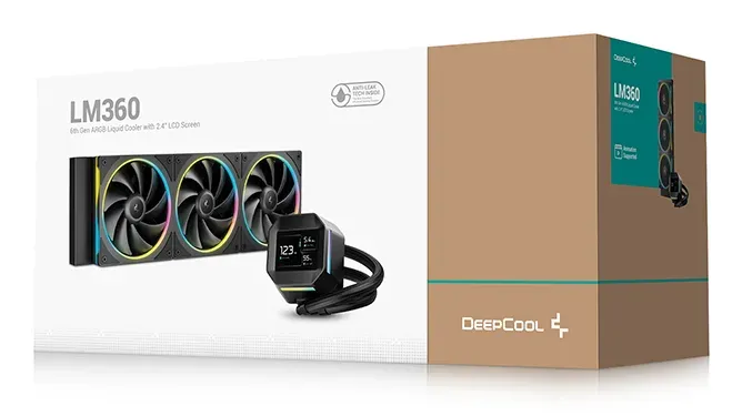 DEEPCOOL Vodní chladič LM360, ARGB, 3x 120mm, AM5, LGA1851, černá