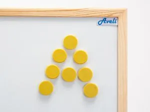 AVELI Set magnetů, žlutá barva