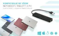 i-Tec USB3.0/LAN+HUB 3port Slim Gigabit Ethernet adaptér