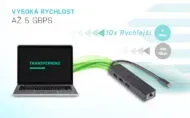 i-Tec USB3.0/LAN+HUB 3port Slim Gigabit Ethernet adaptér