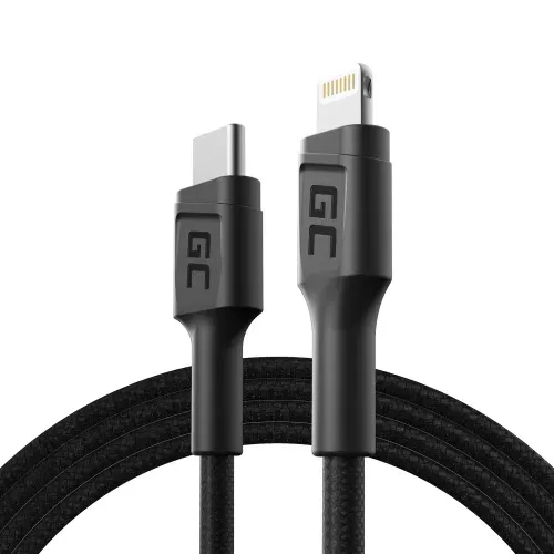Green Cell Power Stream Kabel Lightning - USB-C 1m MFi s rychlým nabíjením pro