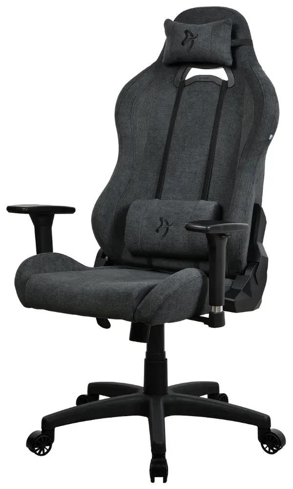 AROZZI herní židle TORRETTA Soft Fabric v2/ látkový povrch/ tmavě šedá