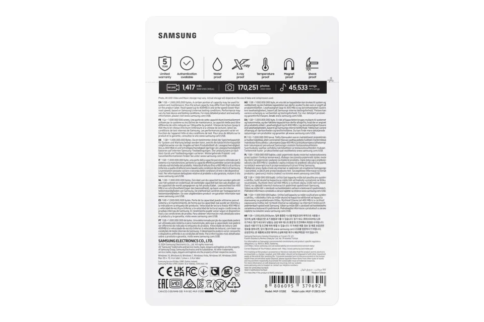 Samsung USB 3.2 Gen 1 Flash Disk 512GB - silver