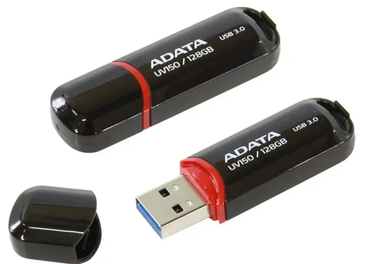 ADATA UV150/128GB/USB 3.2/USB-A/Černá