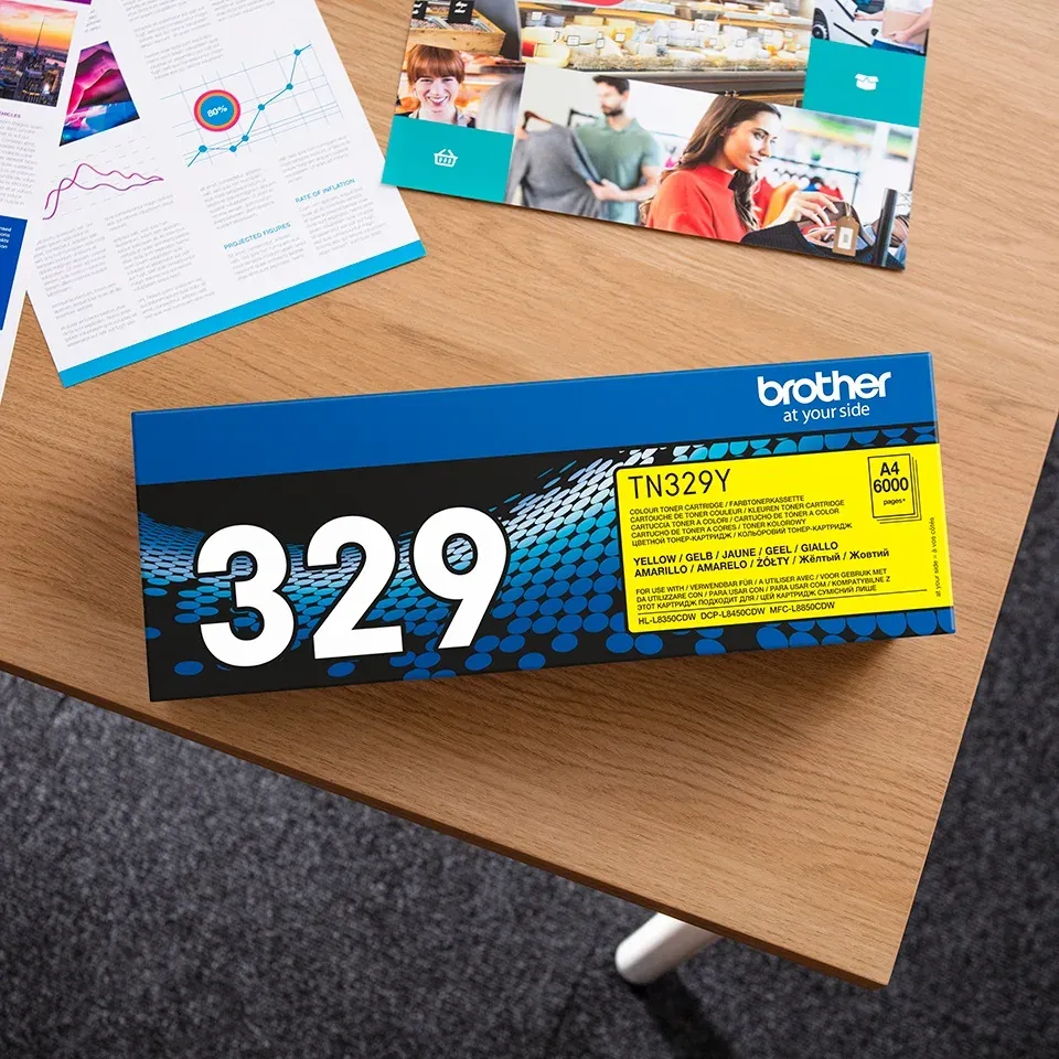 Brother - TN-329Y, toner yellow, 6 000 str.
