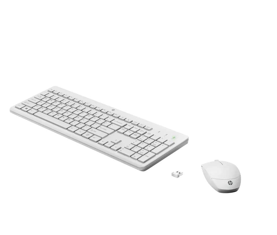 HP 230 Wireless Mouse and Keyboard Combo (White) CZ/SK - bezdrátová klávesnice a myš