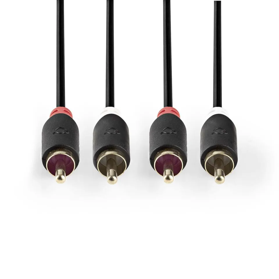 Nedis CABW24200AT50 - Stereofonní Audio Kabel | 2x RCA Zástrčka - 2x RCA Zástrčk