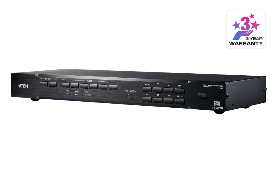 ATEN VP-1920 9 x 2 4K Presentation Matrix Switch