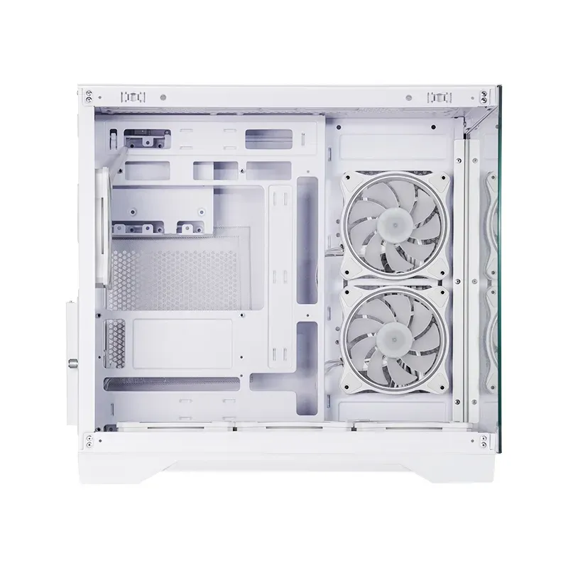 CHIEFTEC Visio / ATX / dvoukomorová / 6x120mm ARGB fan / 2xUSB 3.0 / USB-C / tvrz.sklo / bílá