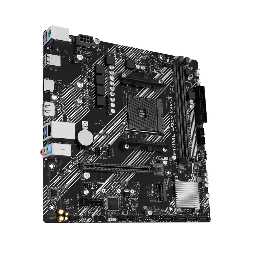 ASUS MB Sc AM4 PRIME A520M-K ARGB, AMD A520, 2xDDR4, 1xHDMI, 1xD-Sub, mATX