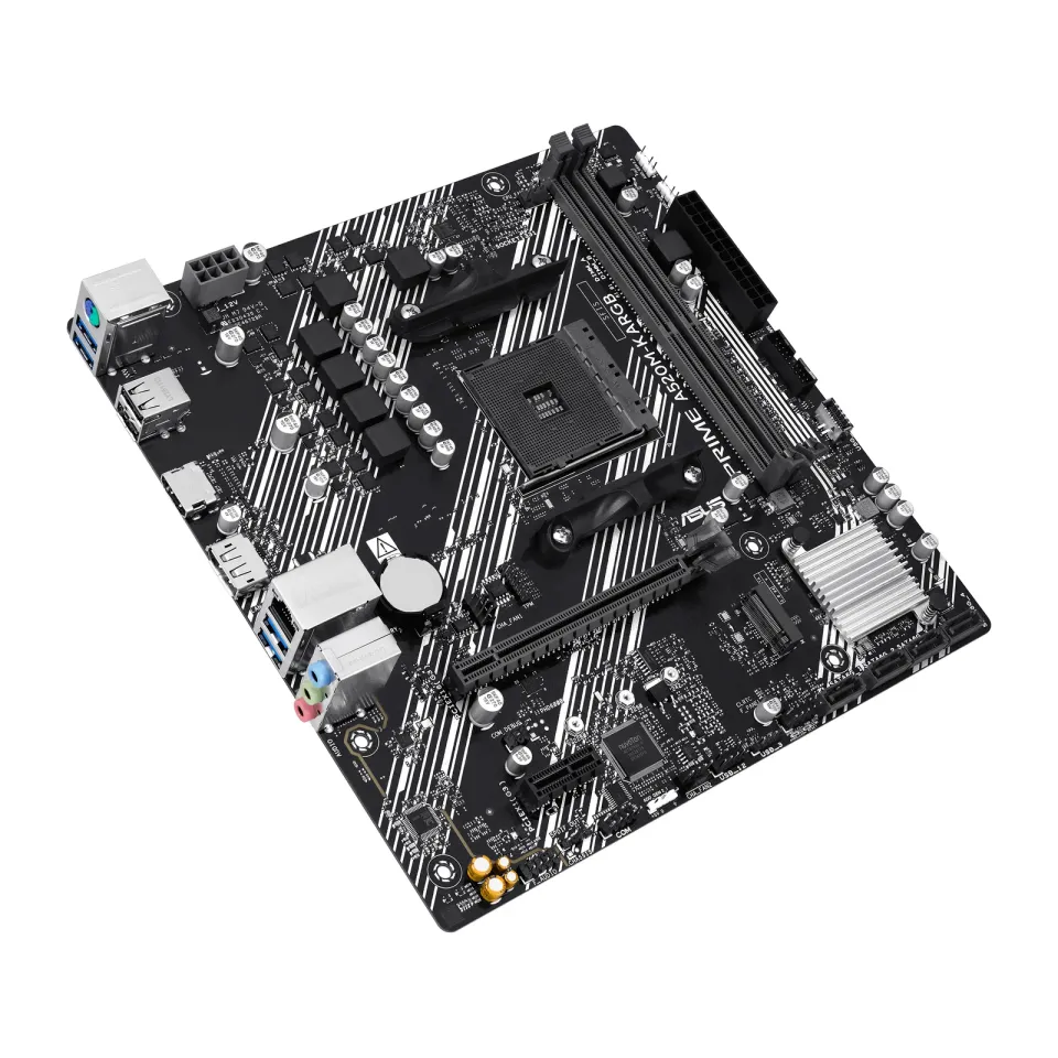 ASUS MB Sc AM4 PRIME A520M-K ARGB, AMD A520, 2xDDR4, 1xHDMI, 1xD-Sub, mATX