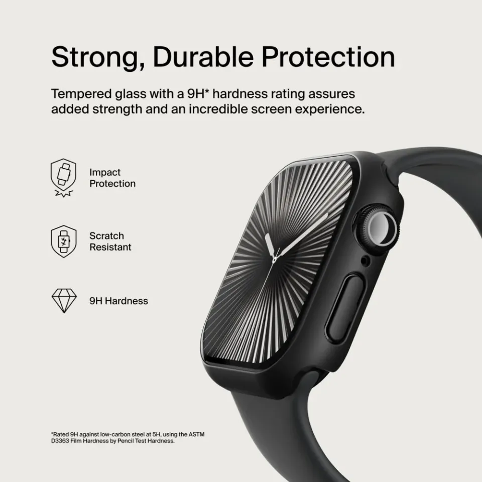 Belkin ochrana displeje ScreenForce 2v1 pro Apple Watch Série 10, 42mm, černé