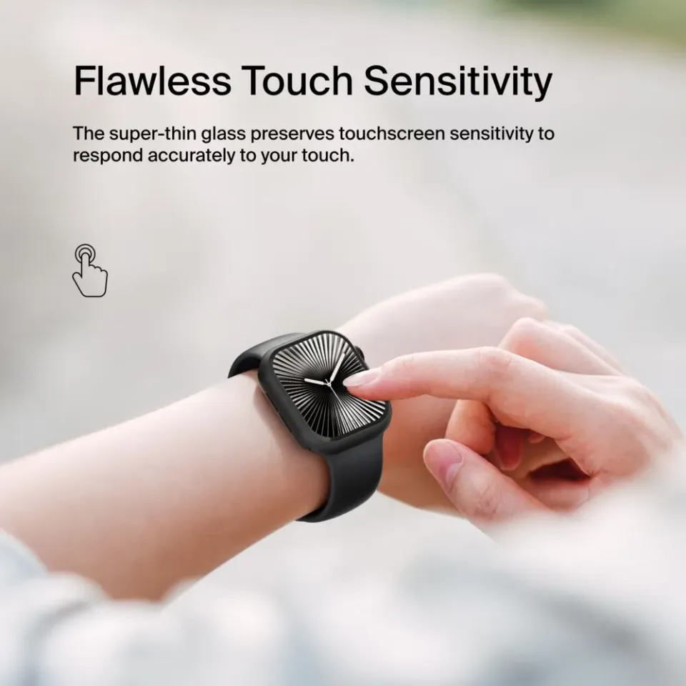 Belkin ochrana displeje ScreenForce 2v1 pro Apple Watch Série 10, 42mm, černé