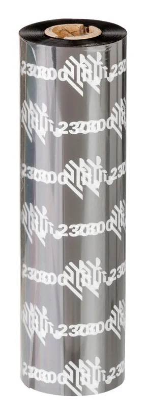 Zebra Wax Ribbon, 102mmx450m, 2300; Standard, 25mm core,