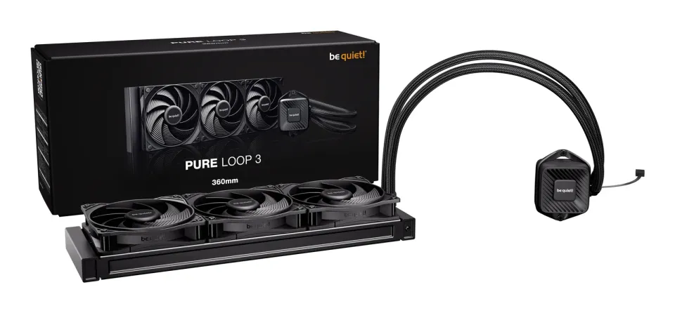 Be quiet! Pure Loop 3 vodní chladič CPU 360mm / 3x120mm / Intel 1851 / 1700 / 1200 / 1151 / 1150 / 1155 / AMD AM4 / AM5