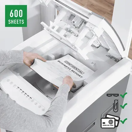 LEITZ Skartovač IQ Autofeed Office Pro 600 P5