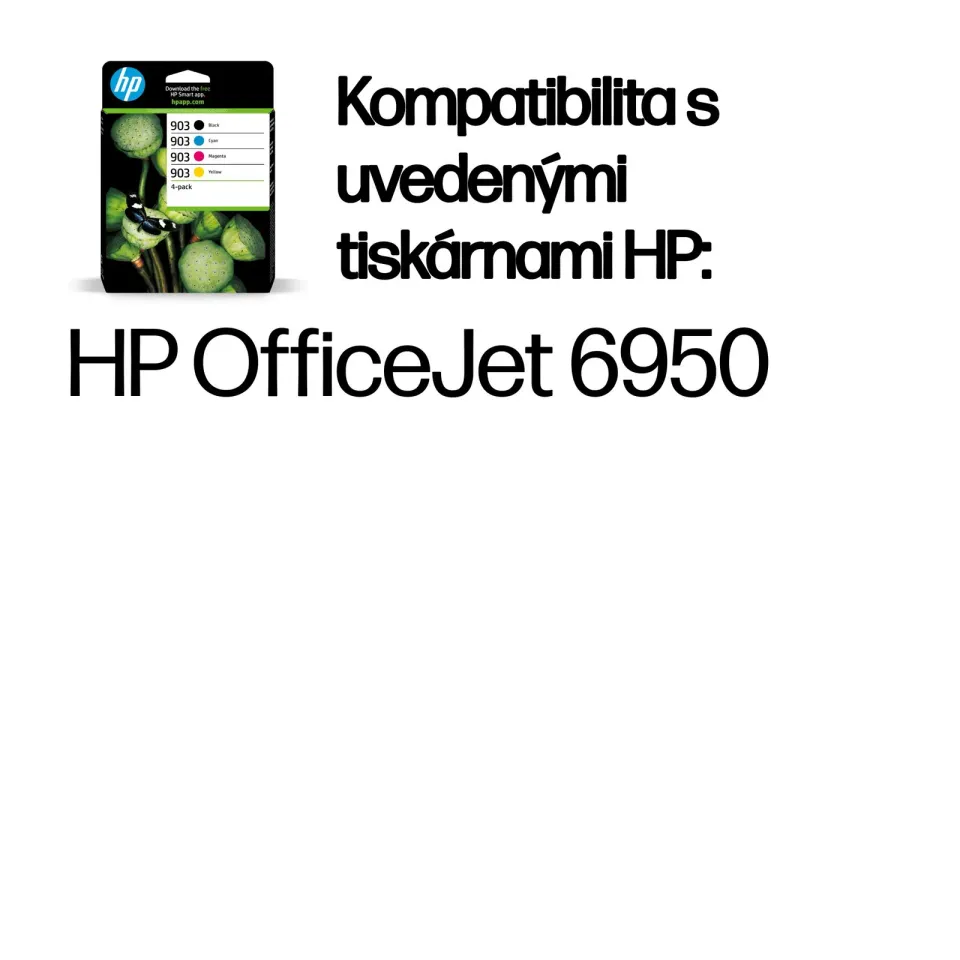 HP 6ZC73AE náplně č.903 CMYK (4pack = černá + CMY) (pro HP OfficeJet Pro 6950, 6960, 6970)