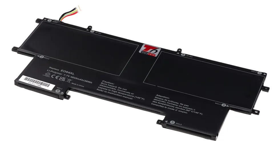 Baterie T6 Power pro HP EliteBook Folio G1, 4935mAh, 38Wh, 4cell, Li-pol