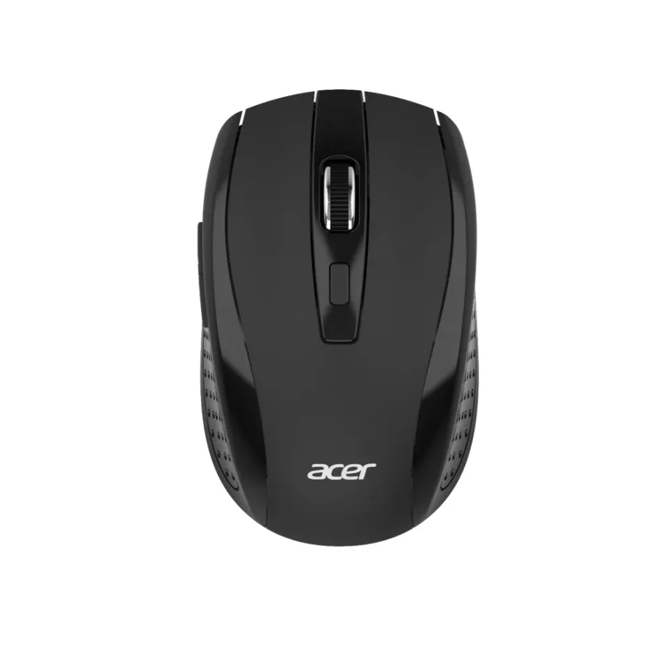 ACER Myš, Wireless mouse MX202 Black - RF 2.4 GHz dongle, DPI 1000/1200/1600, 6 tlačítek