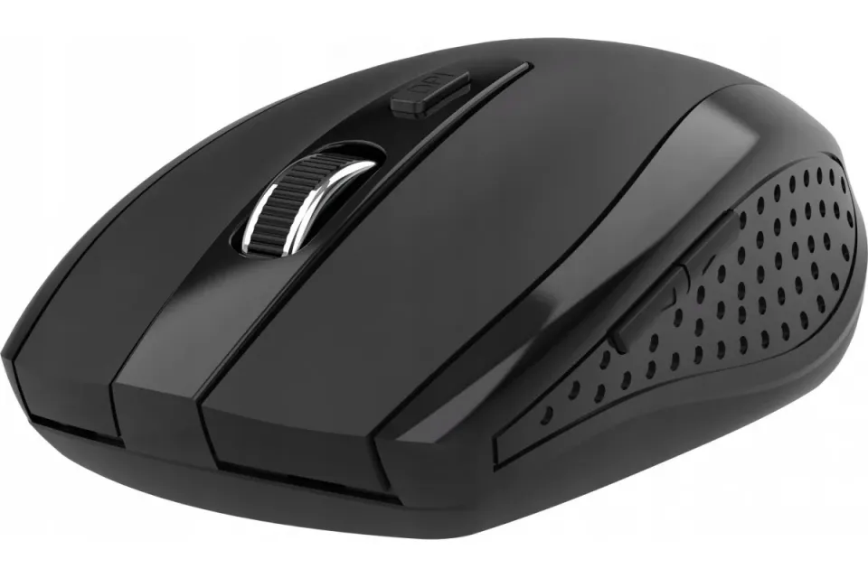 ACER Myš, Wireless mouse MX202 Black - RF 2.4 GHz dongle, DPI 1000/1200/1600, 6 tlačítek