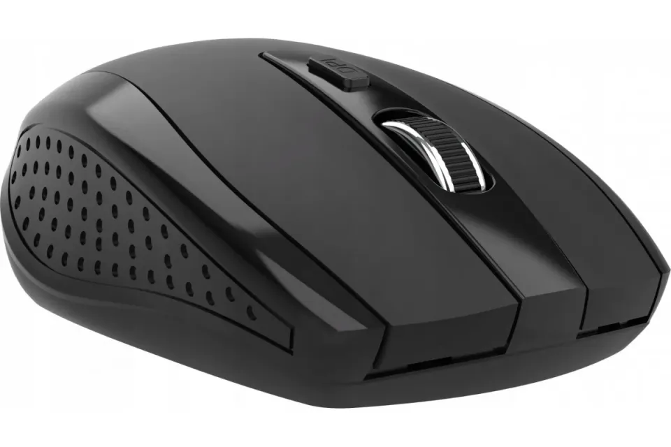 ACER Myš, Wireless mouse MX202 Black - RF 2.4 GHz dongle, DPI 1000/1200/1600, 6 tlačítek