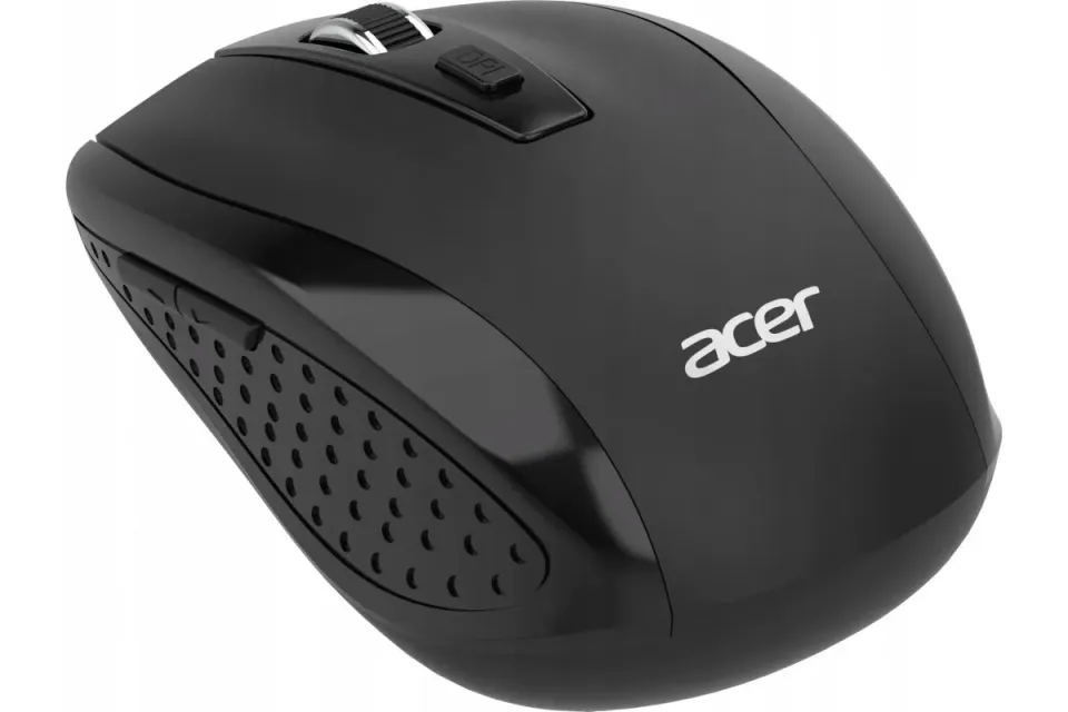 ACER Myš, Wireless mouse MX202 Black - RF 2.4 GHz dongle, DPI 1000/1200/1600, 6 tlačítek