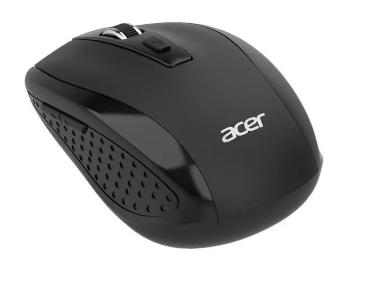 ACER Myš, Wireless mouse MX202 Black - RF 2.4 GHz dongle, DPI 1000/1200/1600, 6 tlačítek
