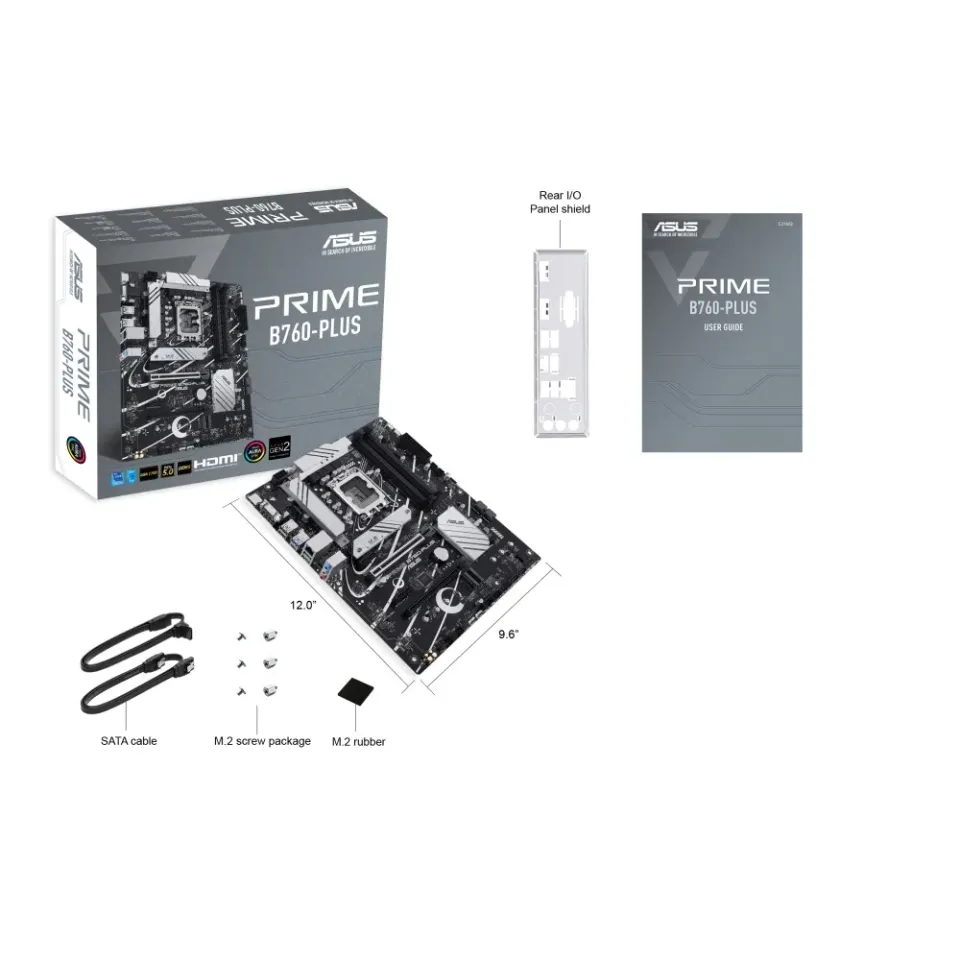 ASUS MB Sc LGA1700 PRIME B760-PLUS, Intel B760, 4xDDR5, 1xDP, 1xHDMI, 1xVGA, ATX