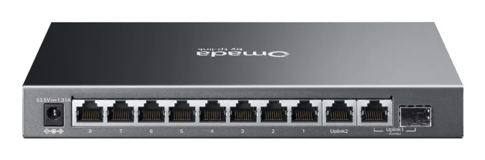 TP-LINK ES210GP Omada 10portový gigabitový easy managed switch s 8 porty PoE+