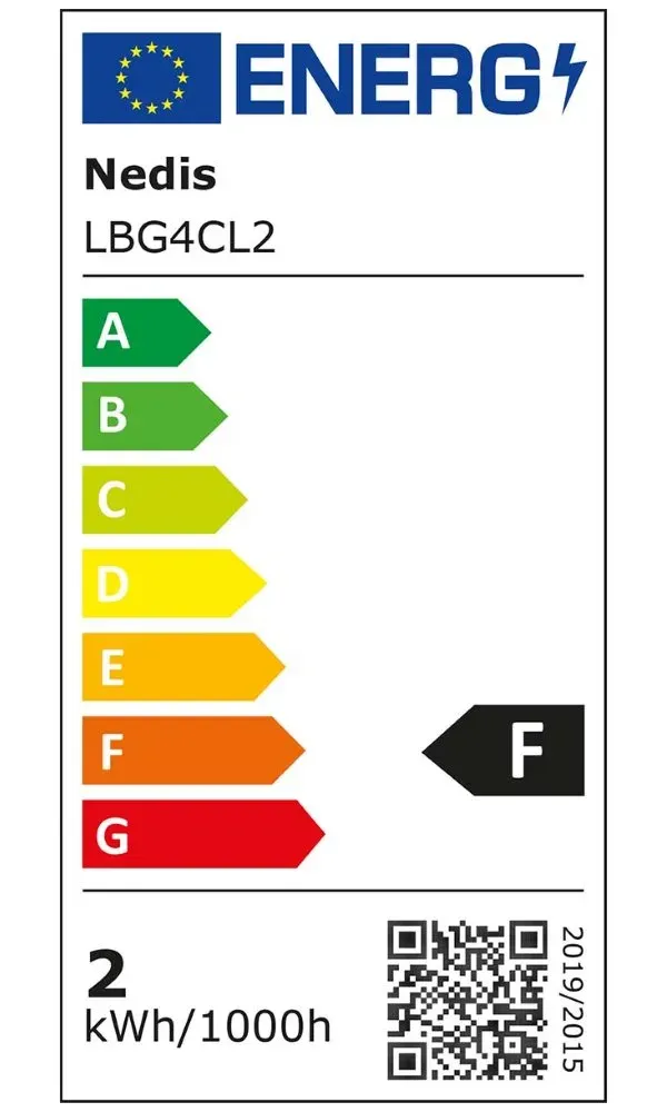 NEDIS LED žárovka G4/ 2 W/ 12 V/ 200 lm/ 3000 K/ teplá bílá