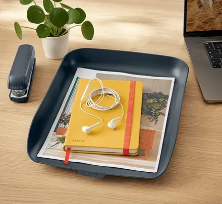 LEITZ Odkladač na dokumenty Cosy, sametová šedá