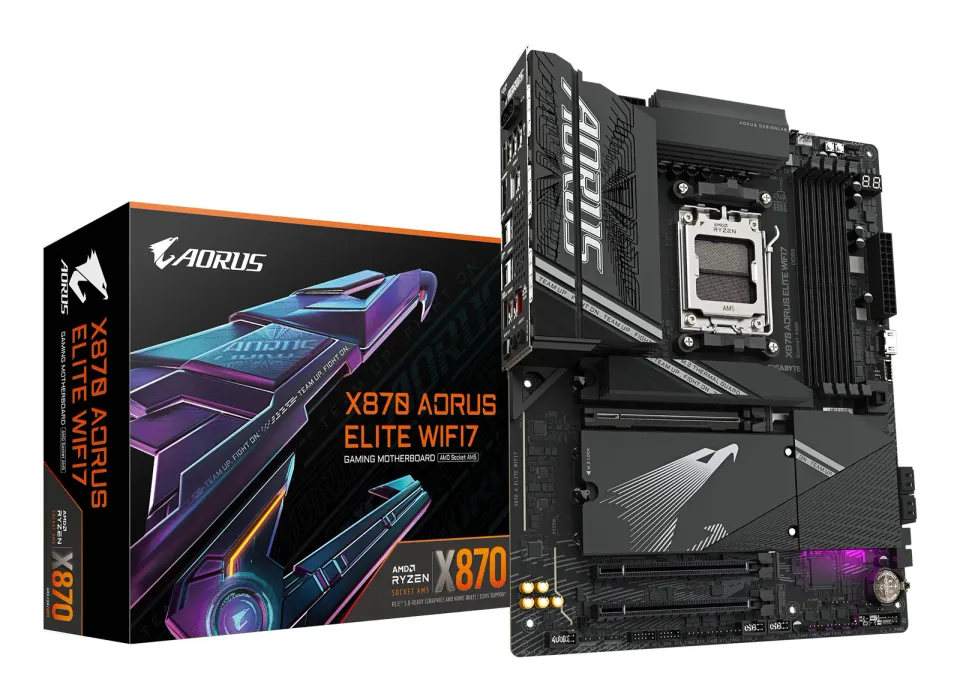 GIGABYTE MB Sc AM5 X870 A ELITE WIFI7, AMD X870, 4xDDR5, 2xHDMI, 2xUSB4, WiFi