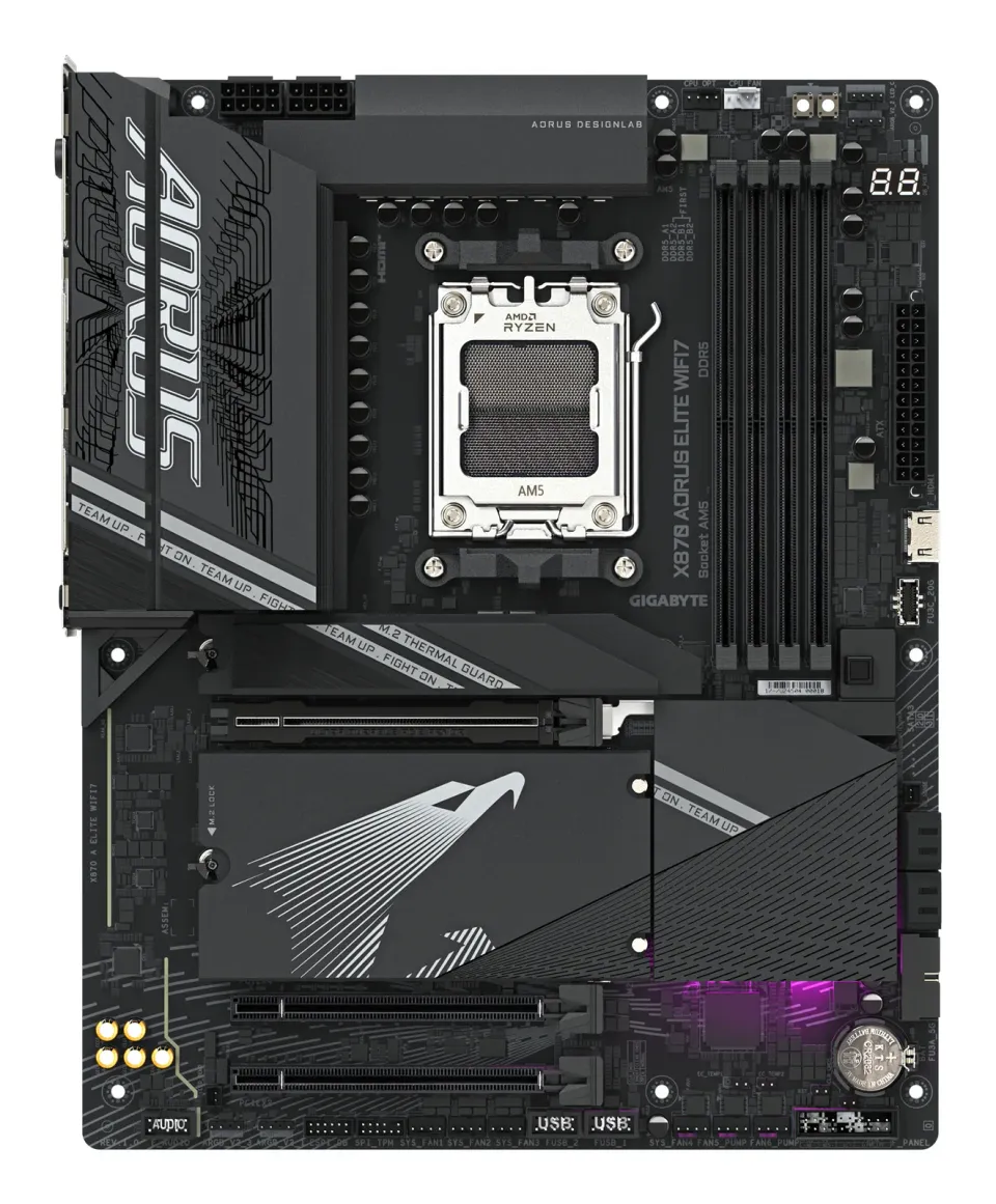 GIGABYTE MB Sc AM5 X870 A ELITE WIFI7, AMD X870, 4xDDR5, 2xHDMI, 2xUSB4, WiFi