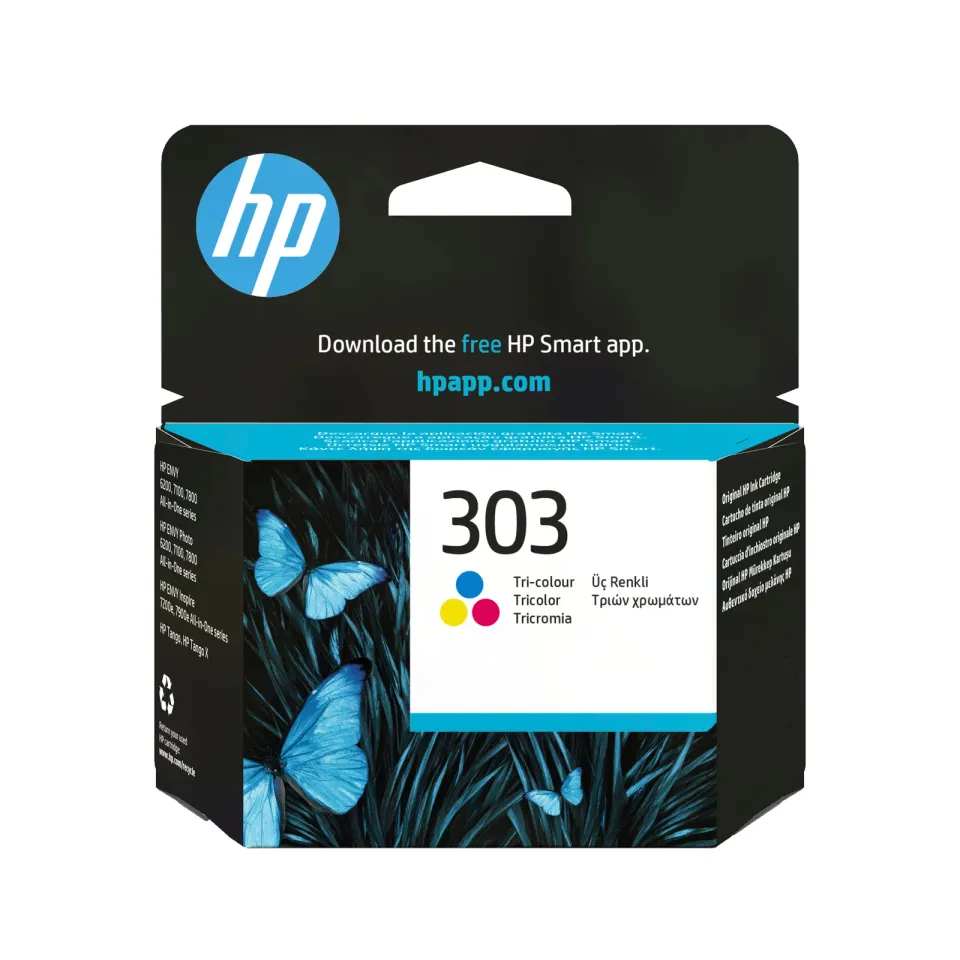 HP T6N01AE originální náplň č.303 barevná cca 165 stran (pro HP Envy 7220e, 7221e, 7920e, 7921e)