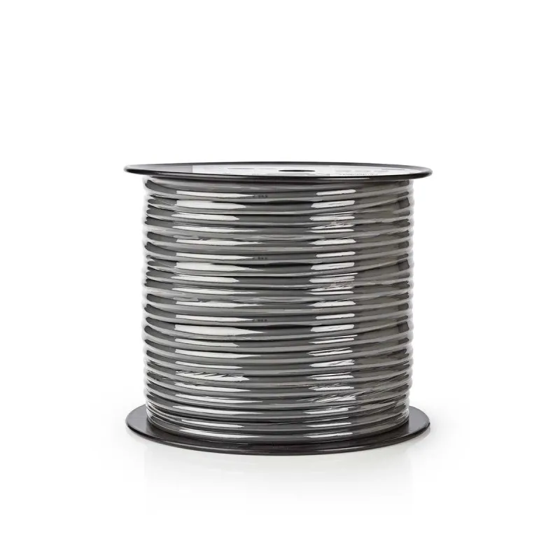 Nedis COTR15031GY100 - Pružný Kabel k Reproduktoru | 2x 2,5 mm2 | 100 m | Cívka