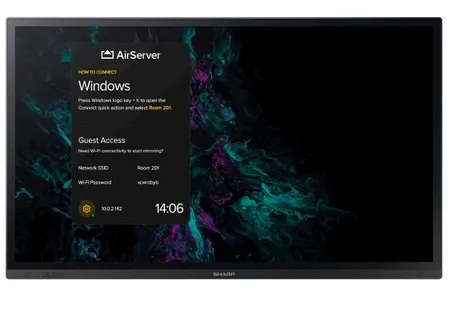 SHARP PN-LA752 75" LA-Series Interactive Display, UHD, 500 cd/m2, InGlass touch,
