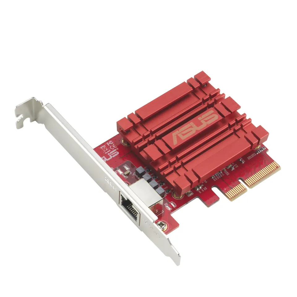 ASUS PCIe Adaptér XG-C100C V3, až 10Gbps, RJ45, červená
