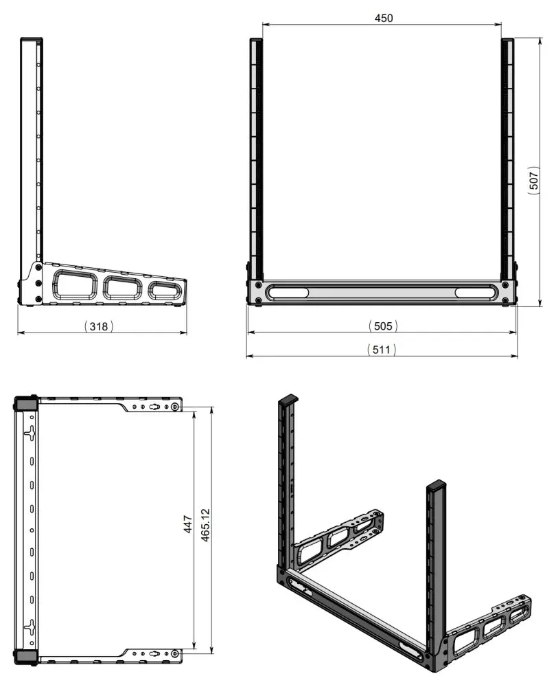 MikroTik SR-10U - 19" desktop rack, 10U