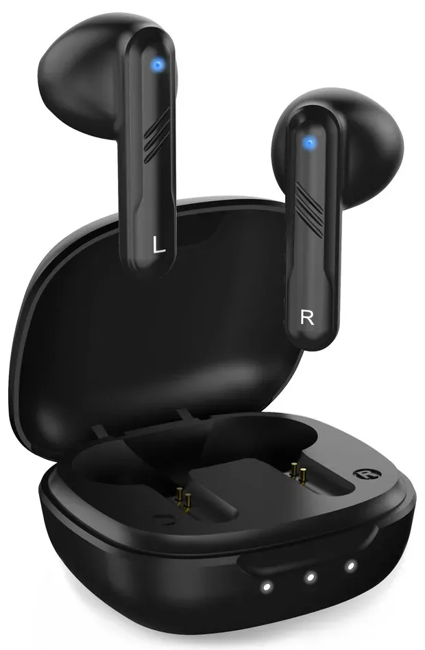 GENIUS sluchátka s mikrofonem HS-M905BT bezdrátový, do uší, mikrofon, výdrž 4 hodiny,, Bluetooth, USB-C, černá