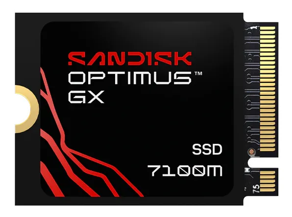 SANDISK OPTIMUS GX 7100M SSD NVMe 1TB PCIe, Gen4, M.2 2230, (R:7250, W:6900MB/s)