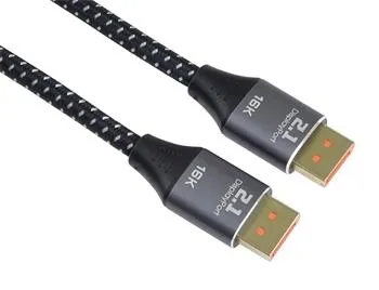PremiumCord DisplayPort 2.1 kabel, 16K@60Hz,8K@120Hz,4K@240Hz,165Hz,144Hz kovové