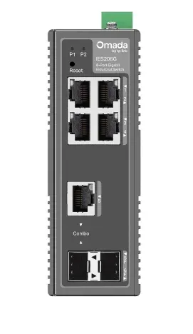 TP-LINK IES206G Omada 6portový gigabitový průmyslový Easy Managed switch
