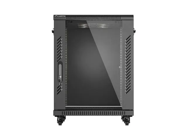 LANBERG Volně stojící skříň 19" 15U/600x600 černá (RAL9004) (v rozloženém stav