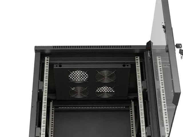 LANBERG Volně stojící skříň 19" 15U/600x600 černá (RAL9004) (v rozloženém stav