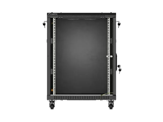 LANBERG Volně stojící skříň 19" 15U/600x600 černá (RAL9004) (v rozloženém stav