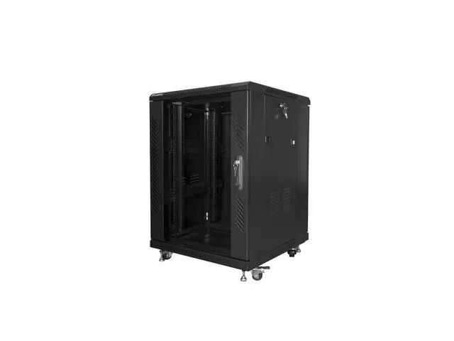 LANBERG Volně stojící skříň 19" 15U/600x600 černá (RAL9004) (v rozloženém stav