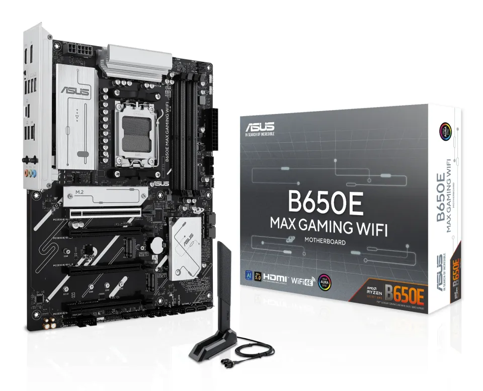 ASUS MB Sc AM5 B650E MAX GAMING WIFI, AMD B650, 4xDDR5, 1xDP, 1xHDMI, WiFi