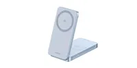 UGREEN magnetická bezdrátová nabíječka 2v1 MagFlow Qi2.2, 25W, MagSafe, stříbrná (55963)